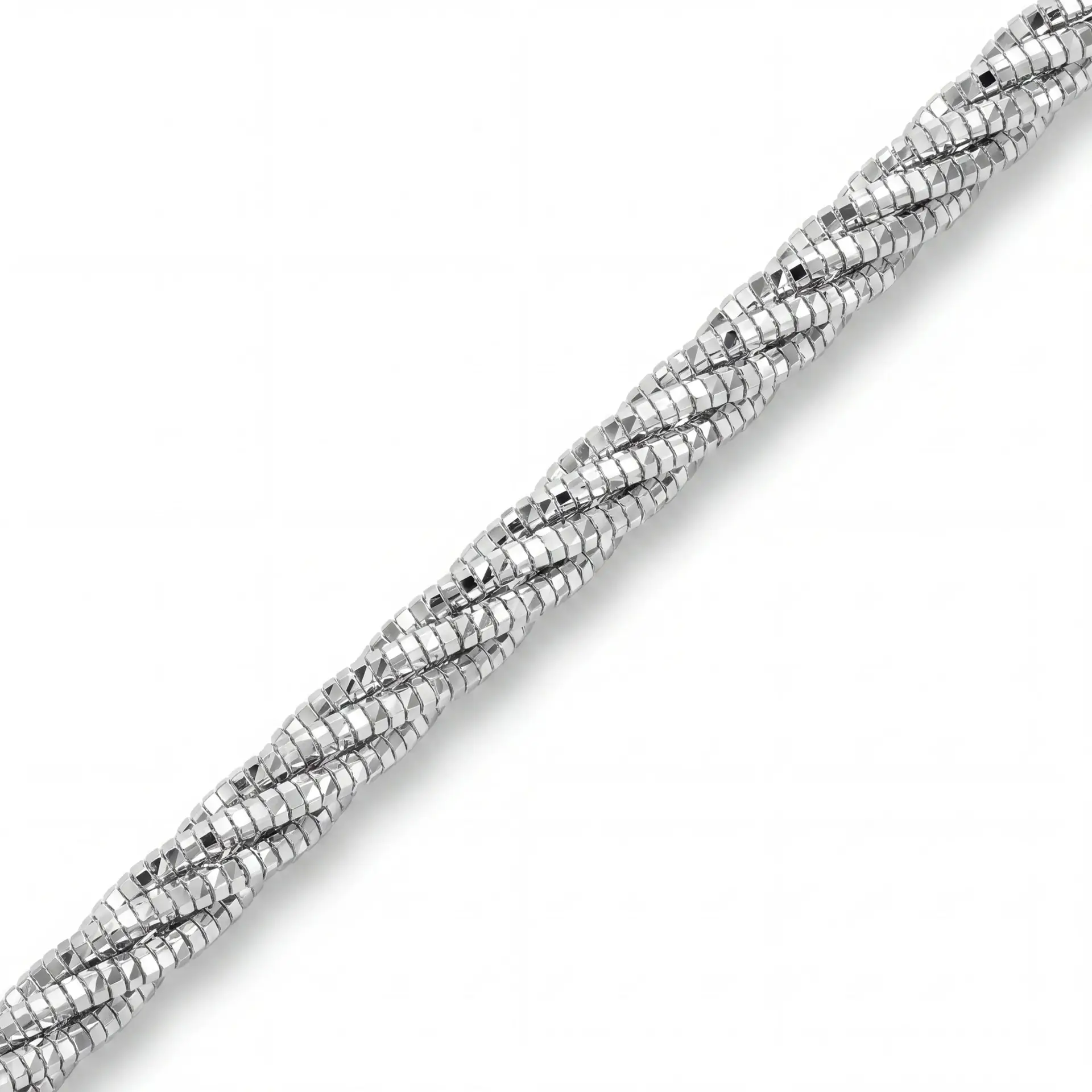 צמיד טוויסט כסף עבה | נשים – תמונה 3